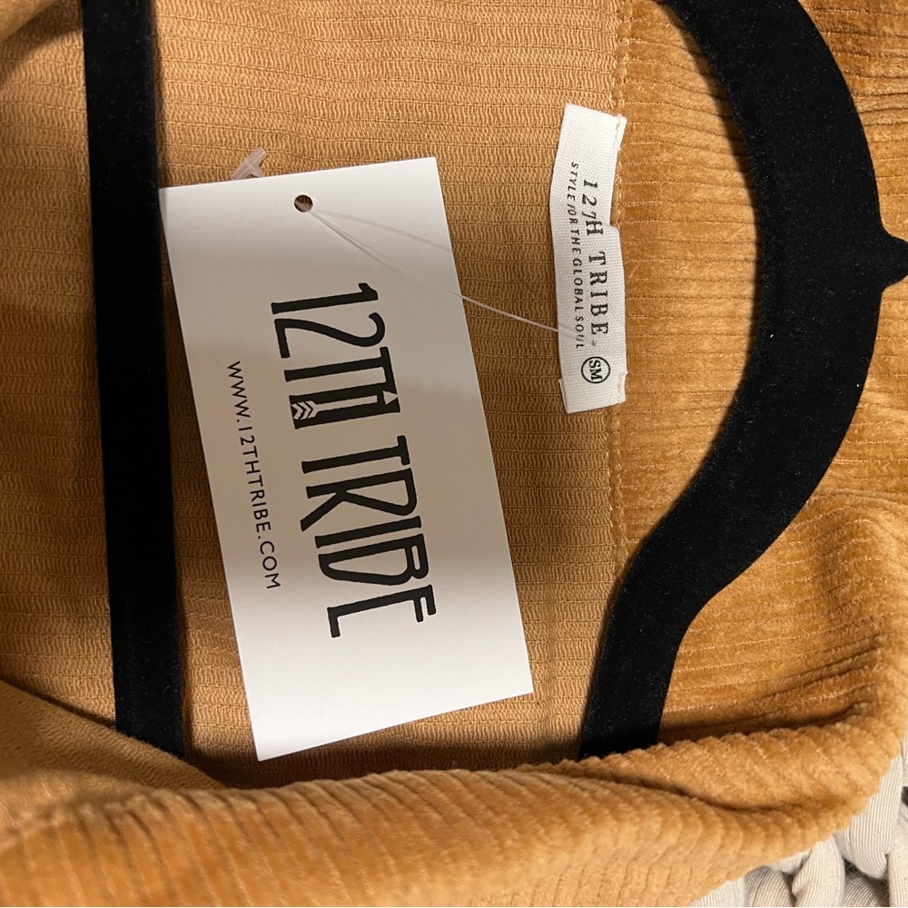 12th Tribe Corduroy Jumpsuit in Camel Brown - Picture 7 of 7